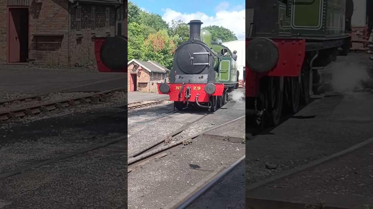 NYMR - Lambton Colliery No.29 "Peggy" moving about Grosmont MPD