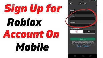 How to Sign Up to Roblox in Mobile | Create New Roblox Account