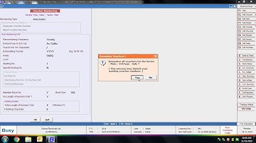 Lesson 16 - Voucher Numbering - English