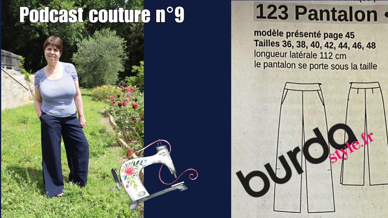 Pantalon Burda (Mars 2023) : tissu choisi, difficultés et rendu final 👖🧷