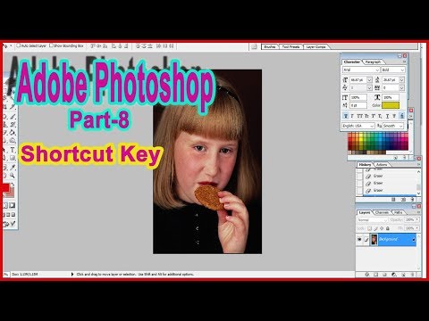 Adobe Photoshop Cs .  Tutorials Part - in Bangla for Beginners ll Shortcut command of Photoshop