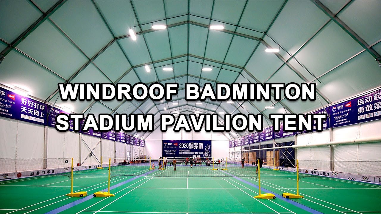 Indoor Badminton Court Polygon Tent for Sports Venue Aluminum Clear