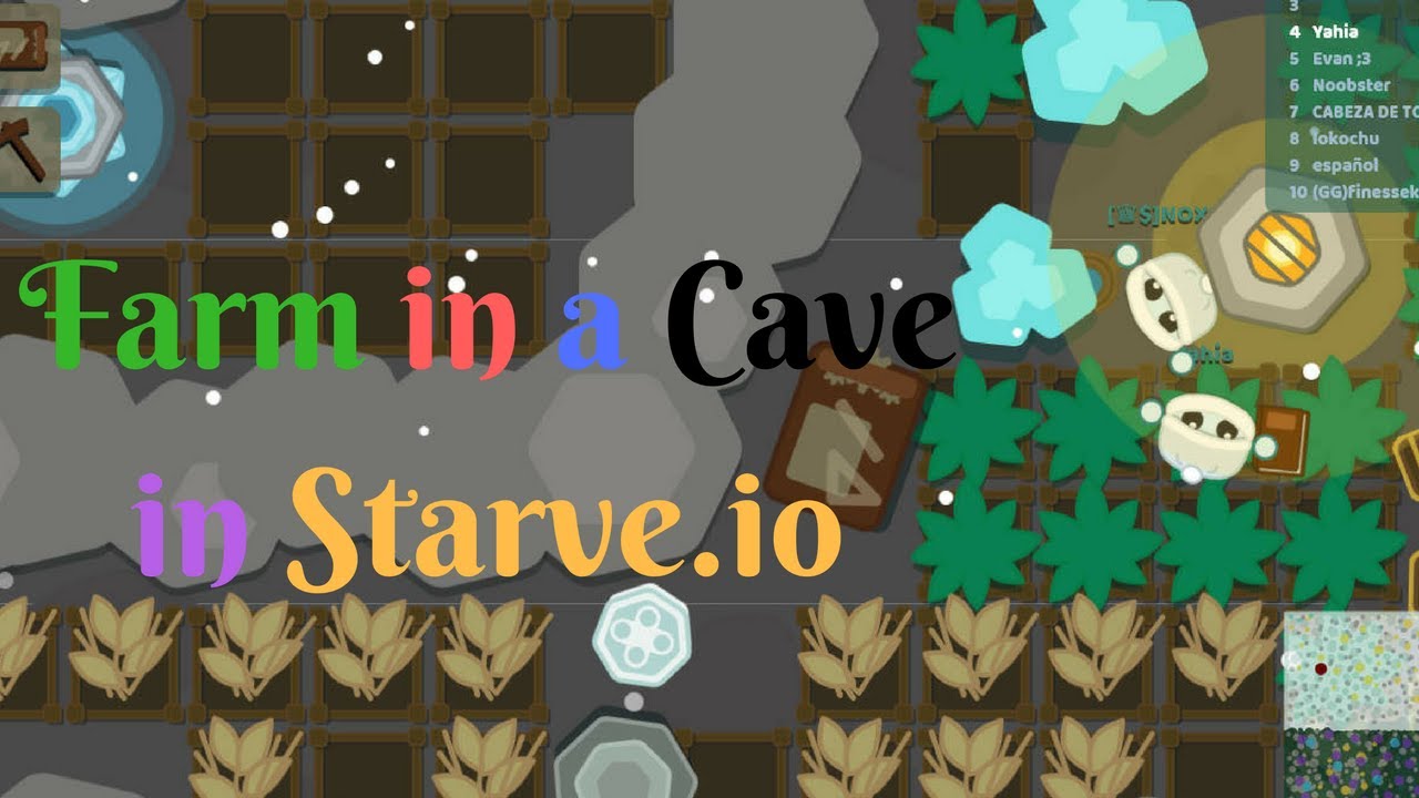 Starve.io-Farm in a Cave!!!