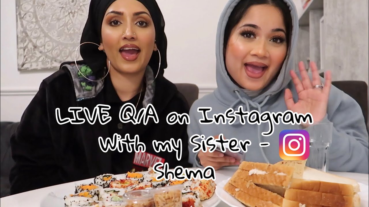 Vlog 31 | LIVE Q/A on Instagram with my Sister Shema | Sushi Mukbang | Bengalistagram