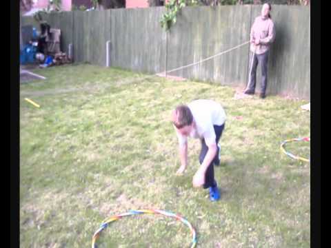 Patrol tent obstacle race.