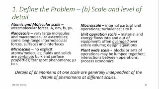 CBE 330 02 07 - Theoretical Modeling step 1 - Defining the problem