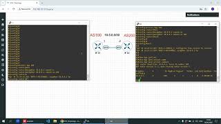 Quick eBGP Configuration in EVE-NG