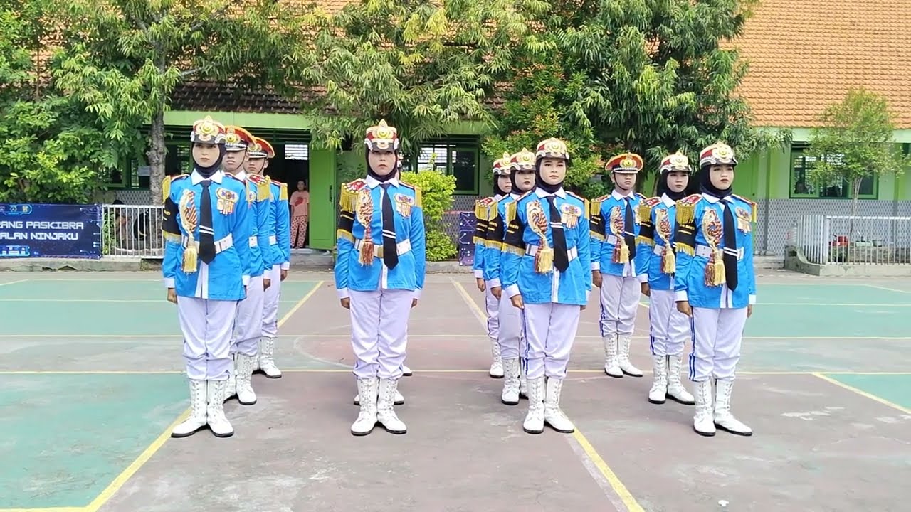 PENAMPILAN PASKIBRA SMPN 1 SUKOMORO DI LKBB ELANG SAKTI 2024