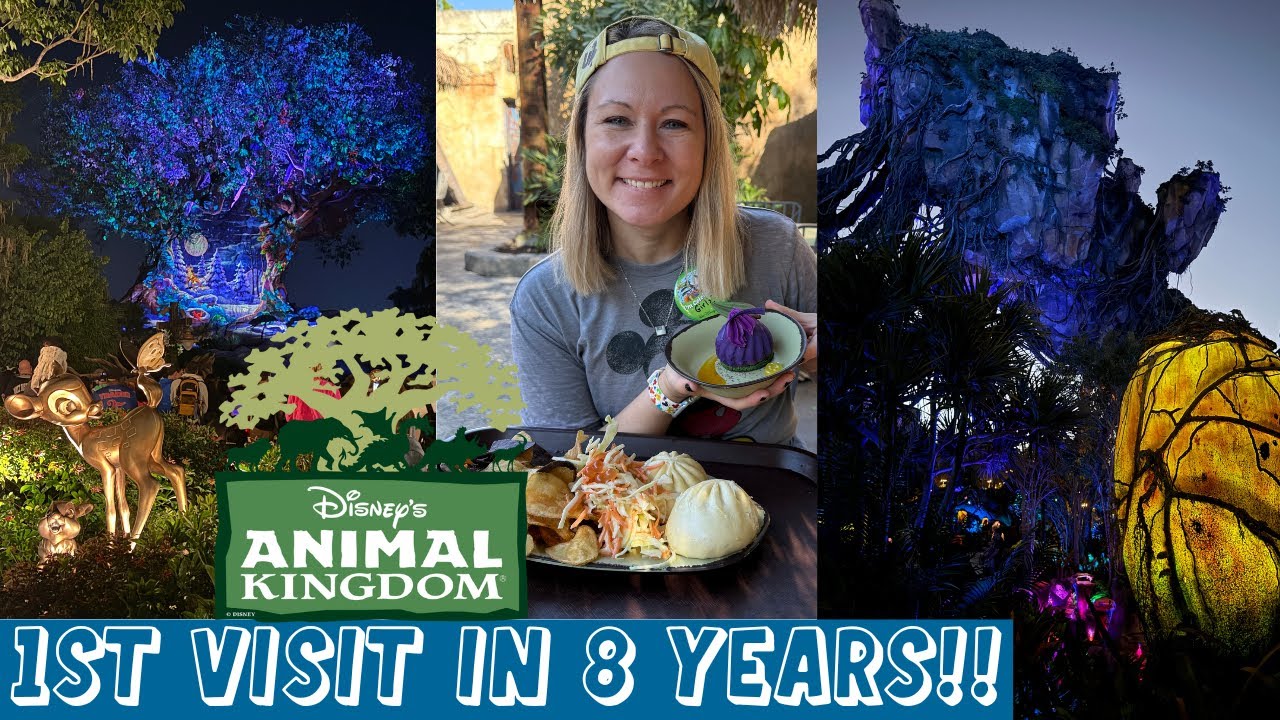 1st Visit to Disney's Animal Kingdom in 8 Years I What's Changed, Pandora at Night, Nomad Lounge