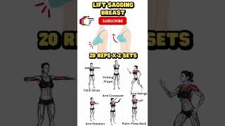 Lift Sagging Breast 💜Breast Lift and Tightening Exercises #shorts #yoga #weightloss #workoutmusic screenshot 2