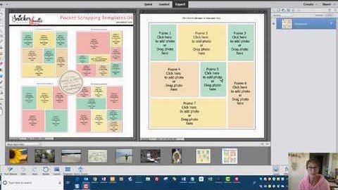 How to use Drag and Drop Pocket Scrapping Templates