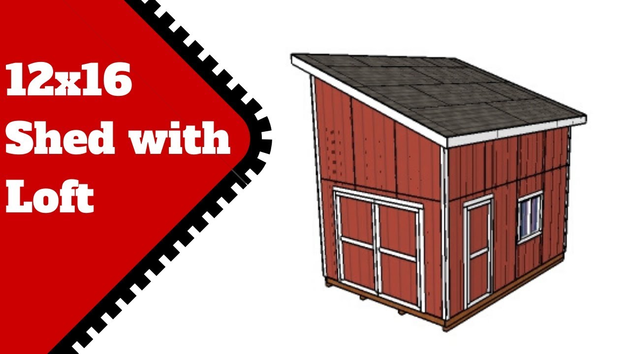 12x16 Shed Plans With Loft - slidedocnow