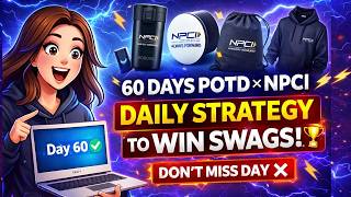 ⚠️ 60 Days POTD × NPCI – Don’t Post Until You Watch This Strategy! 🔥🏆 #geekforgeeks