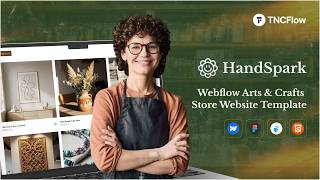 Launch Your Crafts Business Fast with HandSpark Webflow Ecommerce Template