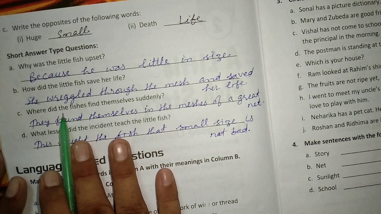 3rd CLASS ENGLISH PAGE NO 22 YouTube