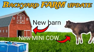 Backyard farm update (new Mini highpark cow)