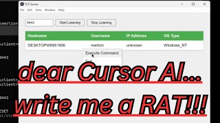 Setup Tutorial - Build/Program Remote Access Malware Tool with Cursor AI
