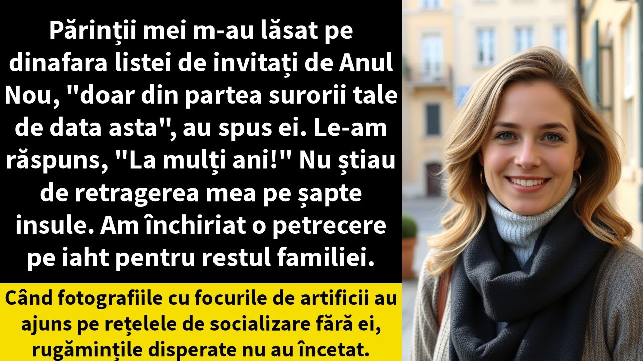 Părinții mei m-au lăsat pe dinafara listei de invitați de Anul Nou, 