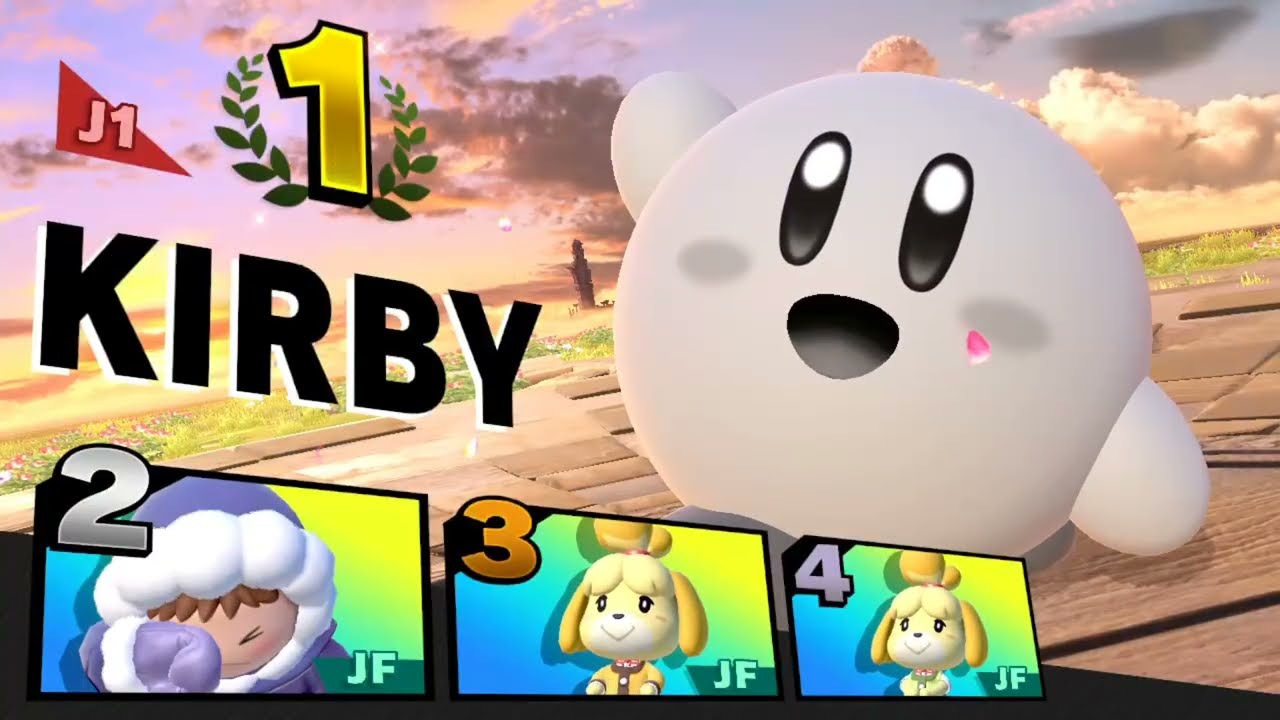 Super Smash Bros. Ultimate: Kirby Vs. Isabelle Vs. Isabelle Vs. Ice Climbers