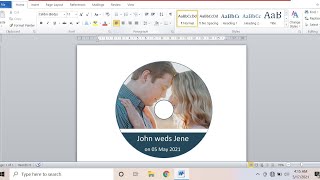How to Make CD\DVD Label In MS Word