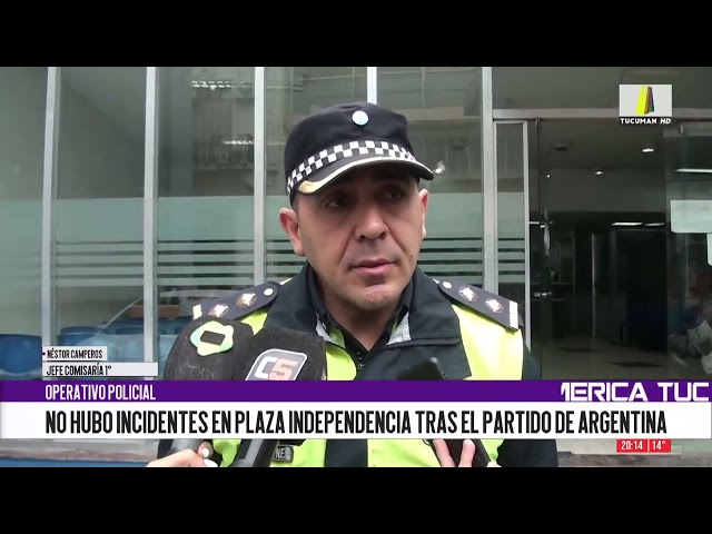 No se registraron incidentes en Plaza Independencia tras la final del Mundial