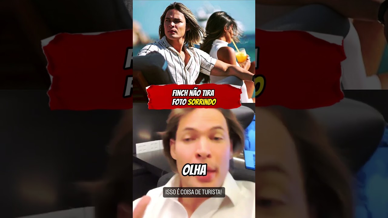 Thiago Finch não tira foto sorrindo 