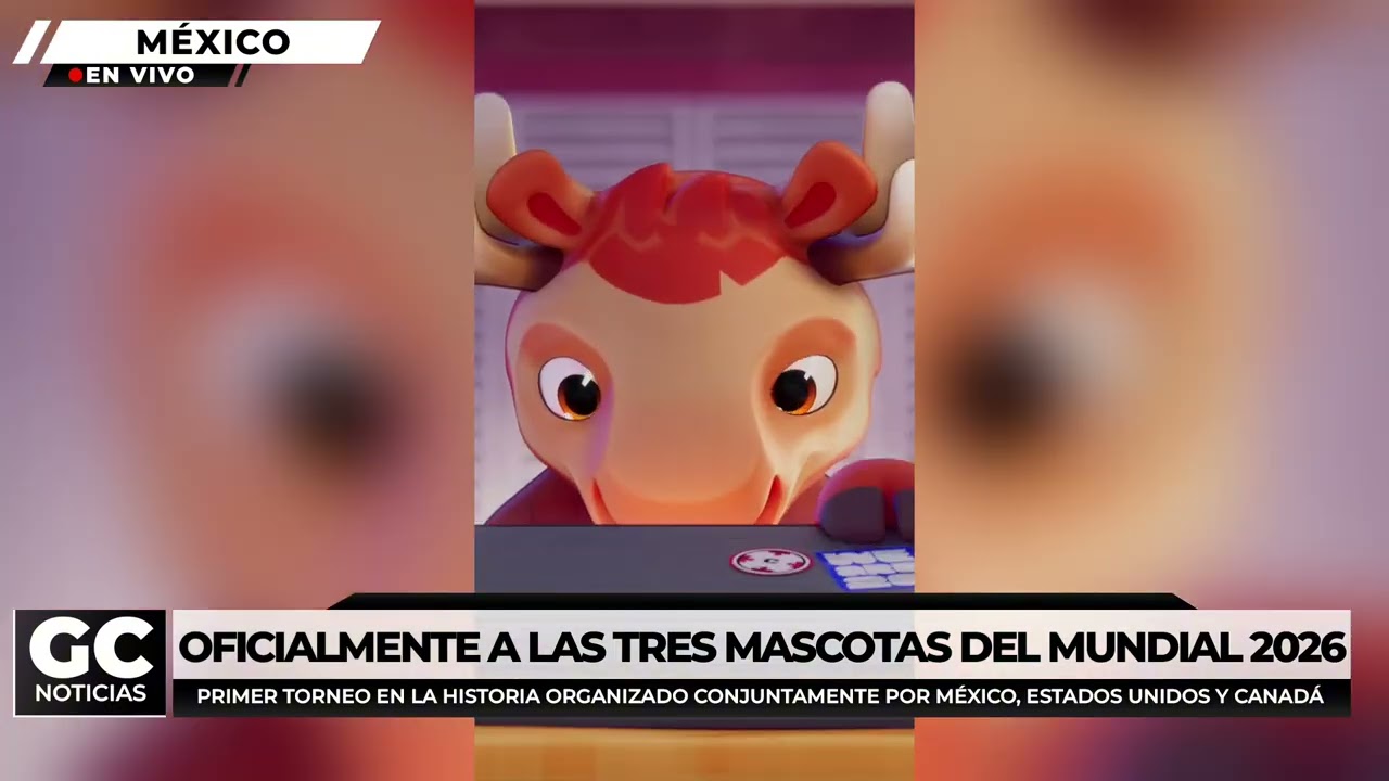 La FIFA presenta a las 3 mascotas que representarán este mundial 2026. 