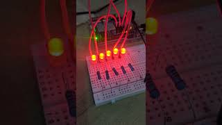 Arduino Lesson 6 - Binary Counter with 5 Diode's & 5 Resistors