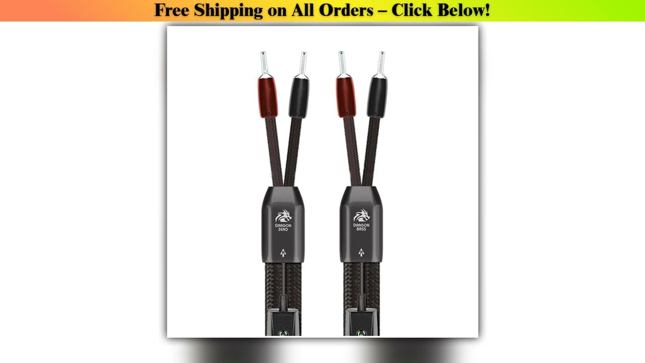 Deal Hi-end Dragon Speaker Cable Zero Full-Range/Bass Solid Perfect-Surface Silver (PSS) + (PSC+) B