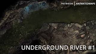 Animated Dungeon Maps - UNDERGROUND RIVER #1 battle maps preview