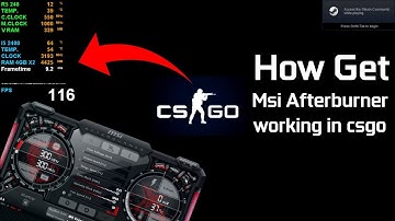 How to Get Msi Afterburner | working in CSGO in 2023