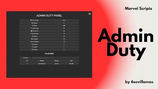 FiveM | [ESX] [Free] | Admin Duty (New version)