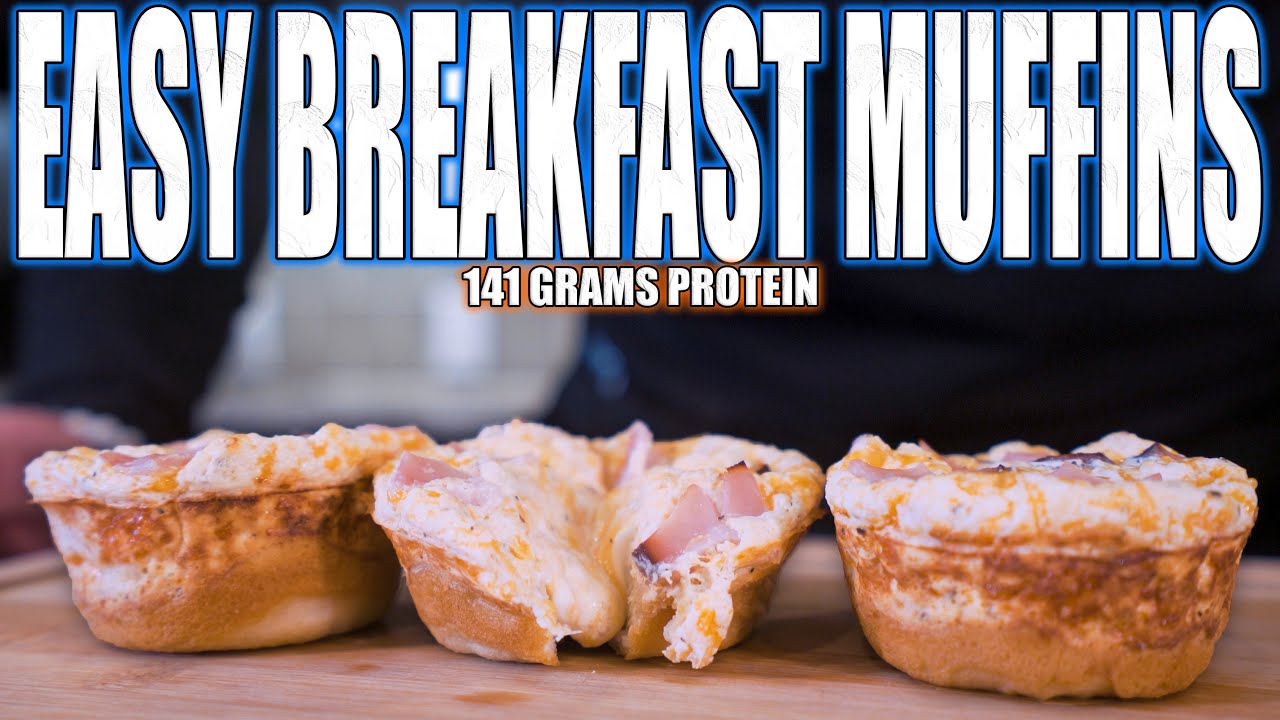 ANABOLIC BREAKFAST MUFFINS Easy High Protein Bacon, Egg, & Cheese Muffin Recipe YouTube