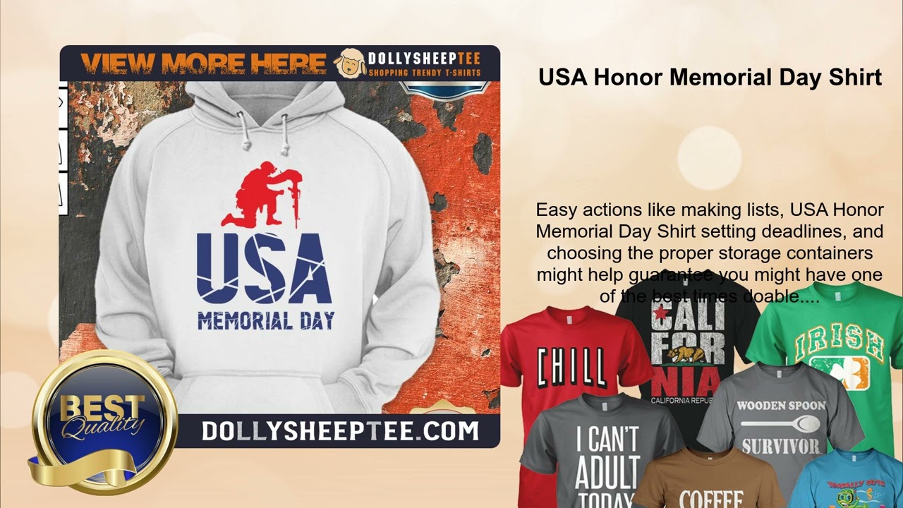 USA Honor Memorial Day Shirt