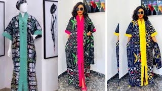 How to sew trendy Kimono kaftan/bubu with front slit and collar