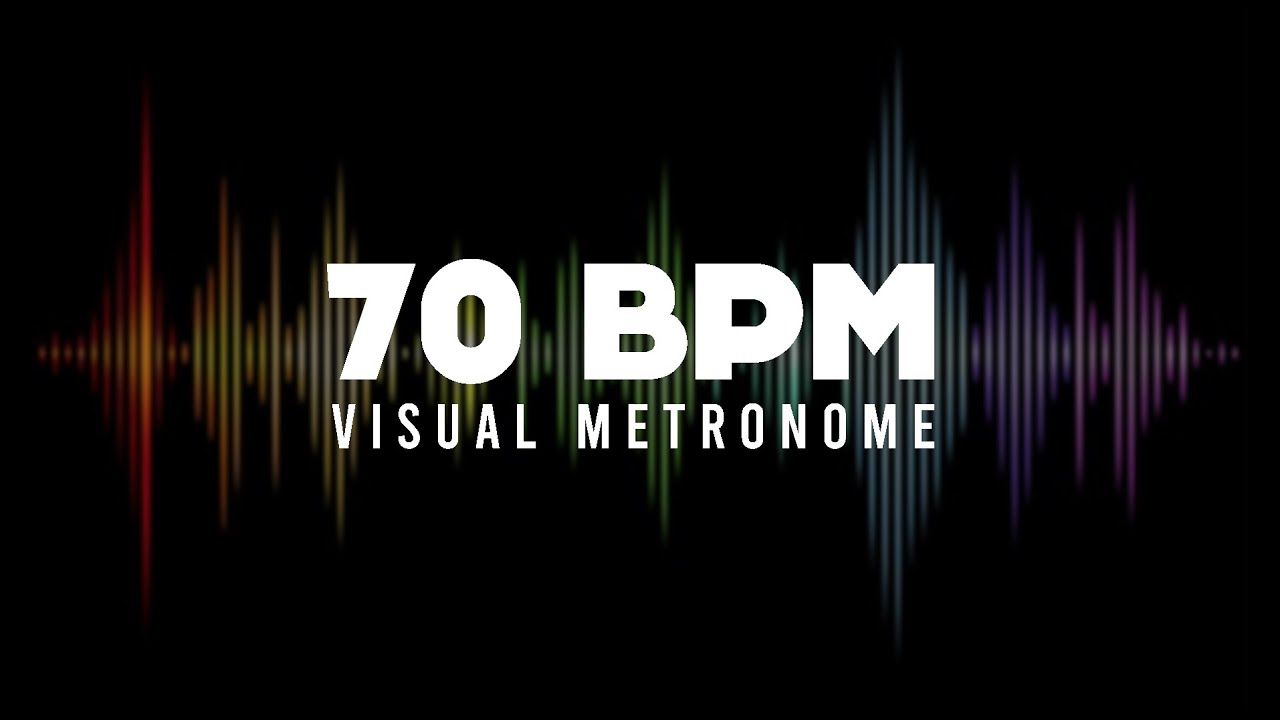 70 BPM Metronome (Visual Metronome / Click Track) YouTube