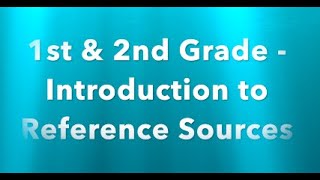 Famous 1st & 2nd Grade   Introduction to Reference Sources Net Worth