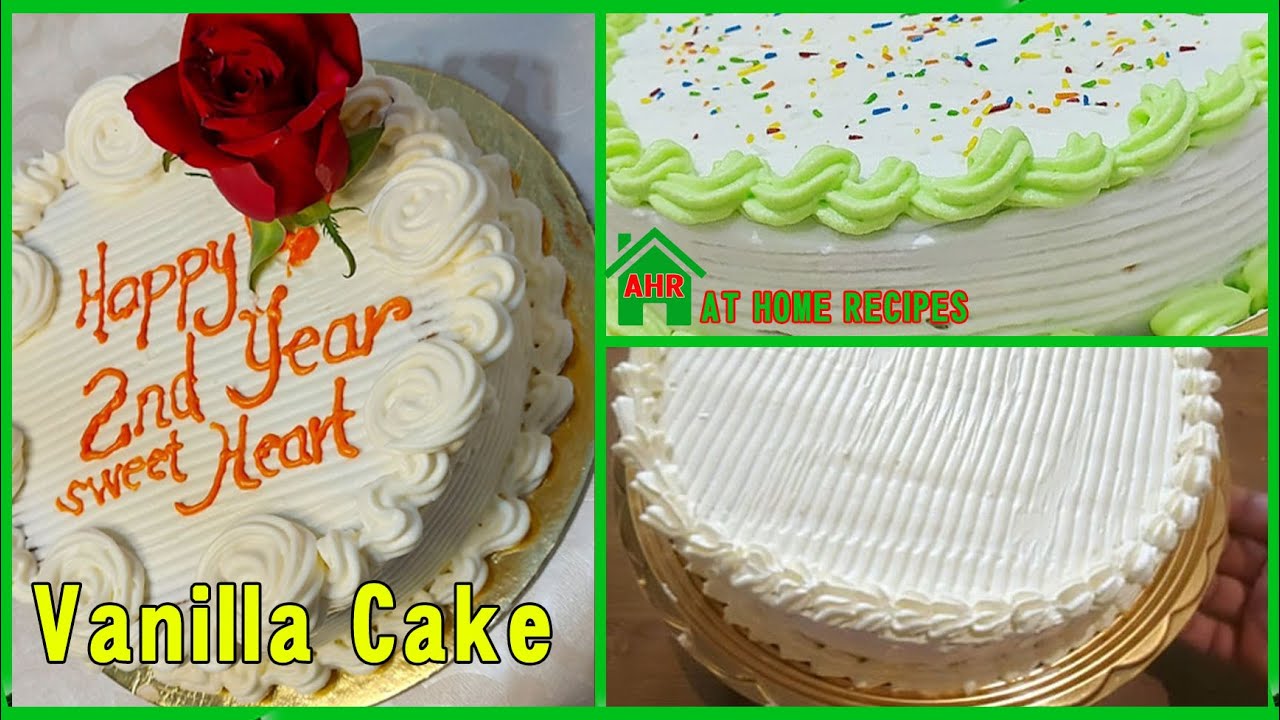 Simple Cake Recipes / Vanilla Cake/ Whipped Powder by. At home recipes