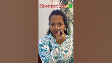 Nose Contour Hack😳😱😰✅ #nosecontourhack #nosecontouring #contourhack #makeup #hack