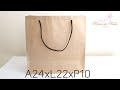 Como Fazer Sacola de Papel Kraft Tam G( A24xL22)-Diy Paper Bag Kaká Magalhães