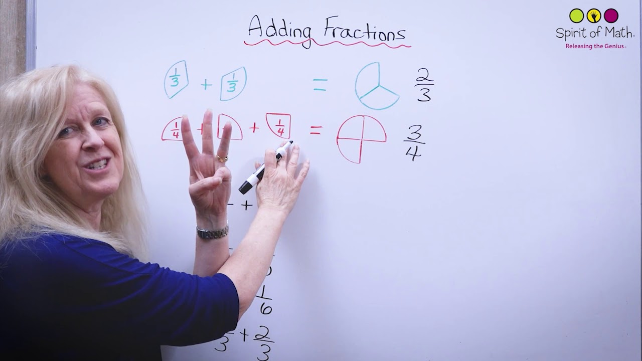 Adding Fractions (Early Grades) - YouTube