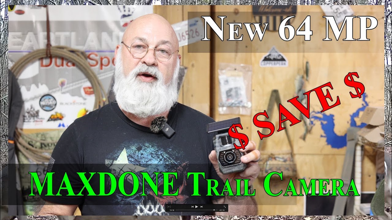 Maxdone Trail Camera, New 64 MP 4K camera, with wifi Bluetooth - YouTube
