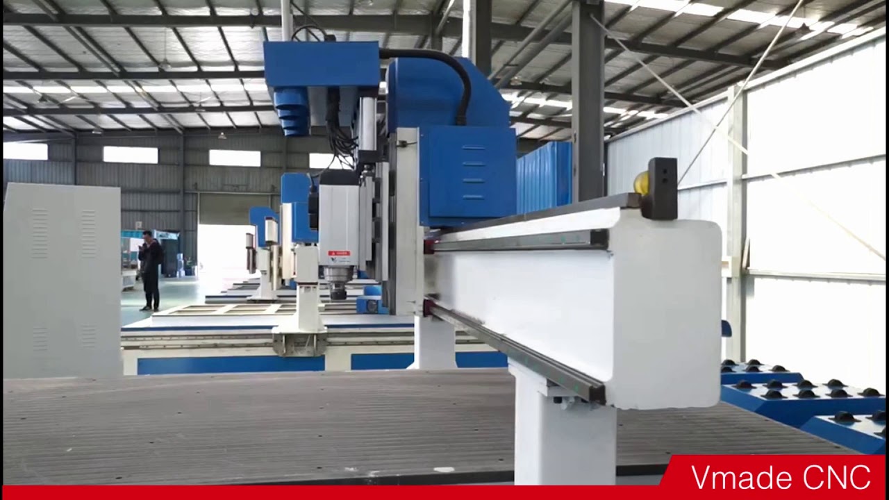 1325 wood cnc router - Introduction of T-slot & PVC work table - YouTube