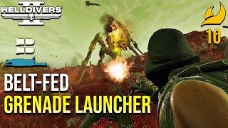 Helldivers 2 | GL-28, Belt-fed Grenade Launcher Gameplay (No commentary, Hardest difficulty)