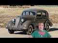 In a background of a 1936 hudson terraplane robinbeare