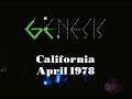 Genesis - Live California April 1978 8mm Film (HD)