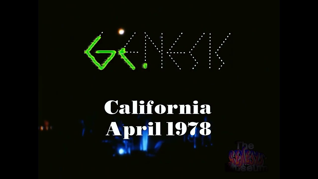 Genesis - Live California April 1978 8mm Film (HD)