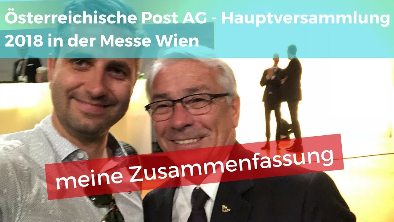 Österreichische Post AG - Hauptversammlung 2018 - meine Zusammenfassung