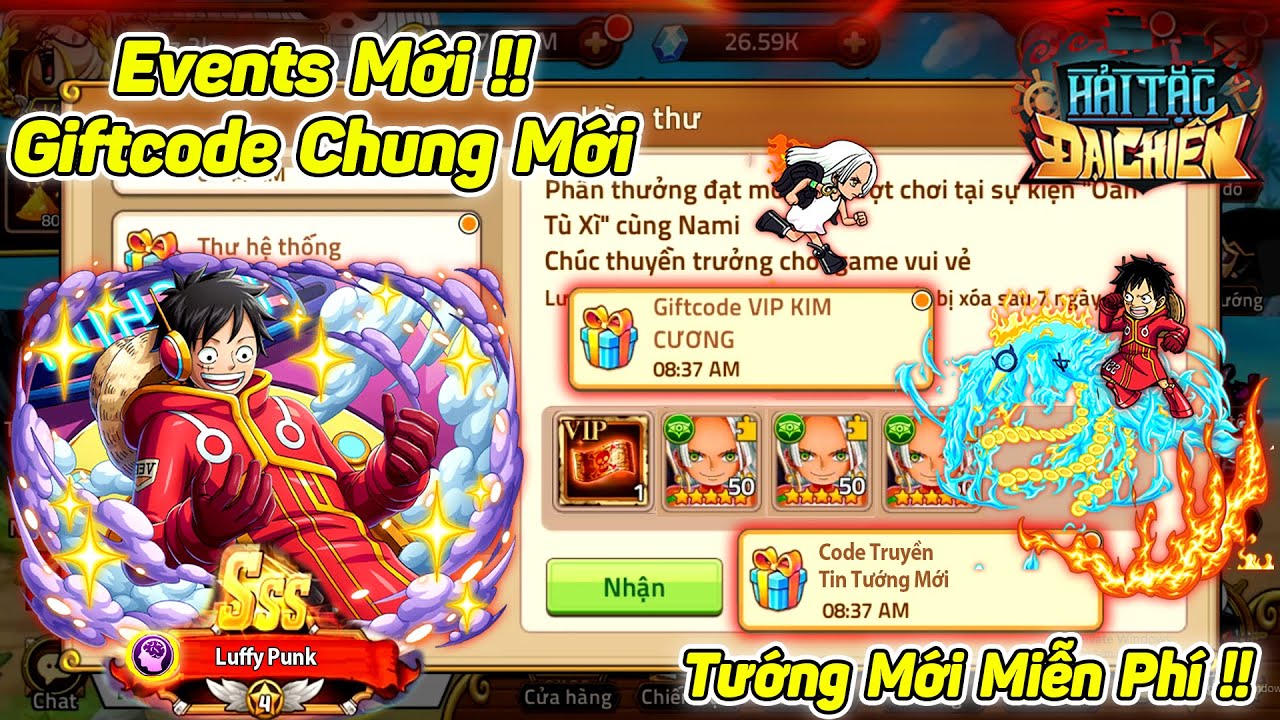 Huyền Thoại Hải Tặc - Xả Thùng Truy Vết Tướng Mới Hóng Code Truyền Tin