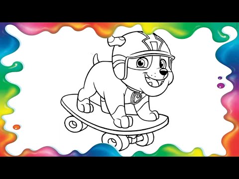 Patrulha Canina para colorir  Paw patrol coloring, Paw patrol coloring  pages, Cartoon coloring pages